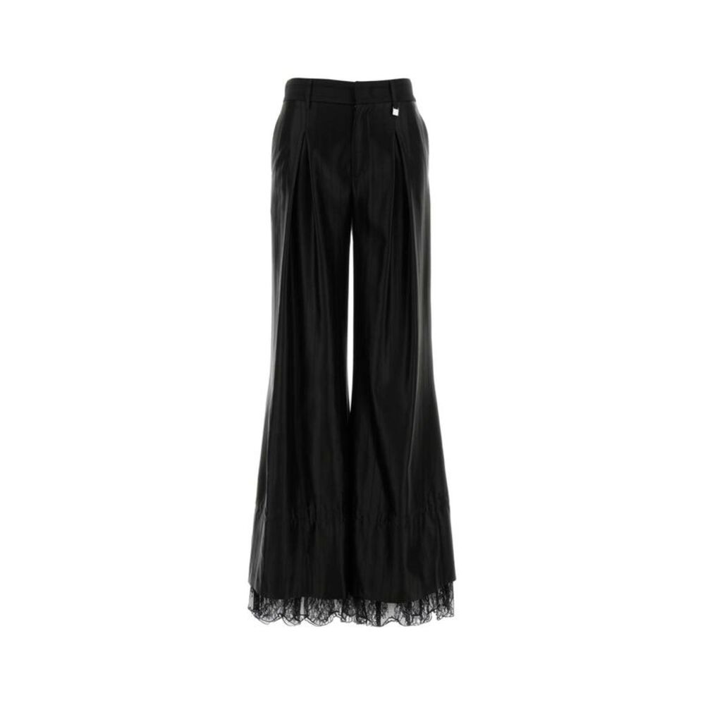 Giuseppe Di Morabito Women Black Satin Palazzo Pant